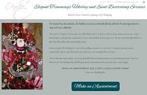 Holiday Deccorator Web Site Design