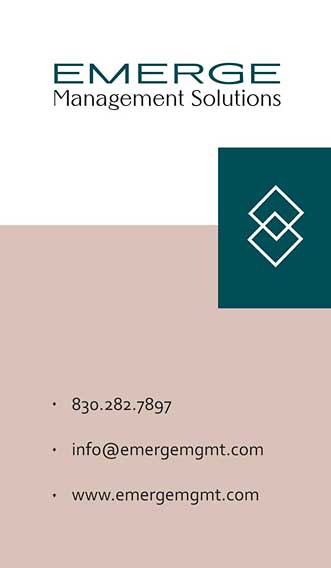 Management Company Business Card